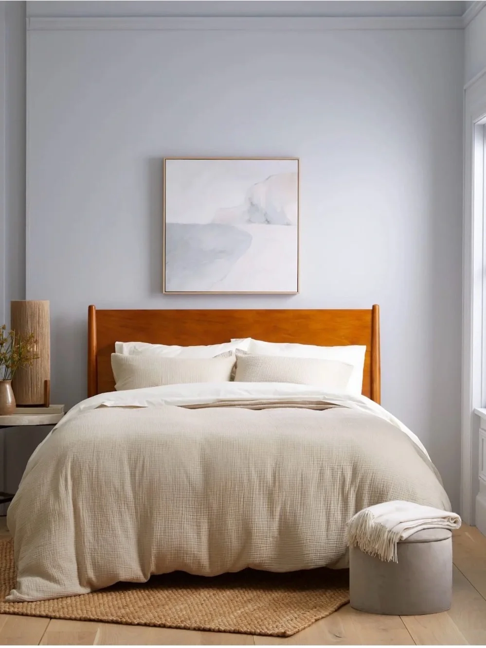 Quince Airy Gauze Duvet Cover - Dune